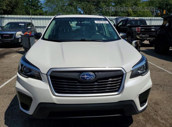 JF2SKADC8LH593689 2020 SUBARU FORESTER White წინა ხედი