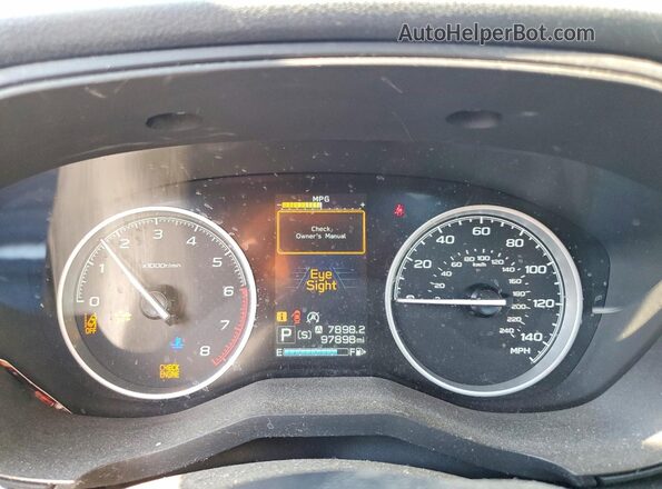 JF2SKADC8NH402694 2022 SUBARU FORESTER Gray ხელსაწყოთა პანელის ხედი