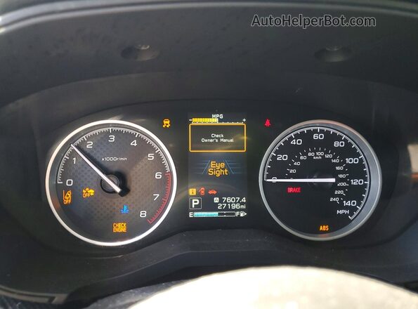JF2SKADC9PH502063 2023 SUBARU FORESTER Серебряный Вид щитка приборов
