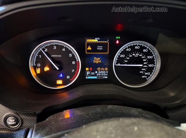 JF2SKADC9RH489687 2024 SUBARU FORESTER Red Instrument cluster view