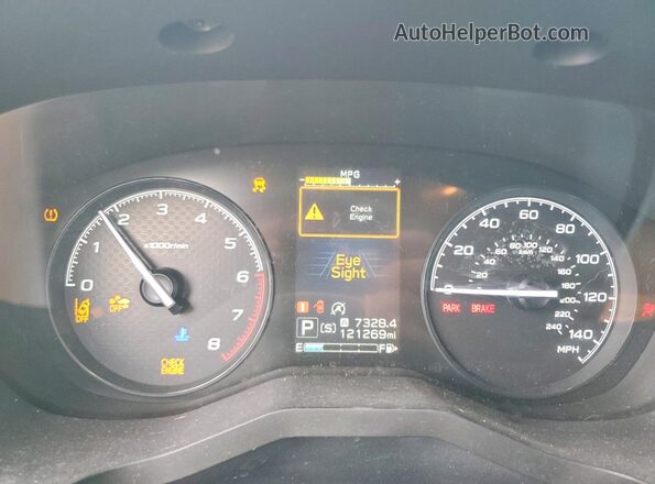 JF2SKADCXLH418067 2020 SUBARU FORESTER Black Instrument cluster view