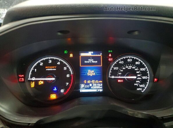 JF2SKAEC0RH489592 2024 SUBARU FORESTER Black Вид щитка приладів