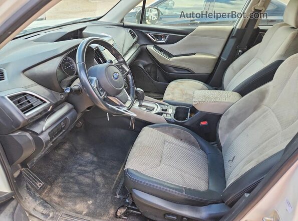 JF2SKAEC2KH443087 2019 SUBARU FORESTER White Widok wnętrza z przodu