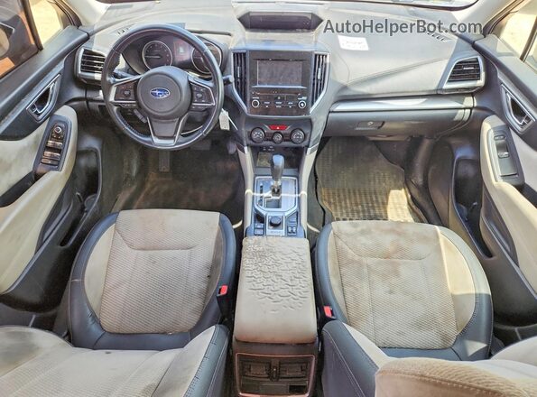 JF2SKAEC2KH443087 2019 SUBARU FORESTER White Widok deski rozdzielczej