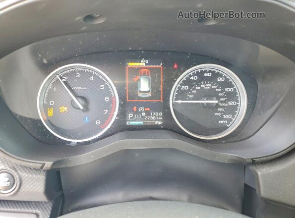 JF2SKAEC2KH454073 2019 SUBARU FORESTER Blue Vista del cuadro de instrumentos