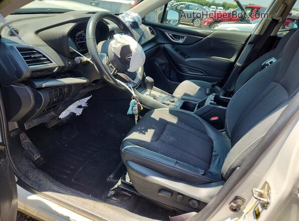 JF2SKAEC2KH572396 2019 SUBARU FORESTER White წინა სალონის ხედი
