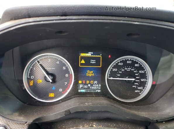 JF2SKAEC2NH507214 2022 SUBARU FORESTER Gray Սարքավորումների վահանակի տեսք