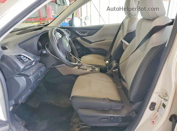 JF2SKAEC4KH465060 2019 SUBARU FORESTER White Սալոնի դիմացի տեսք