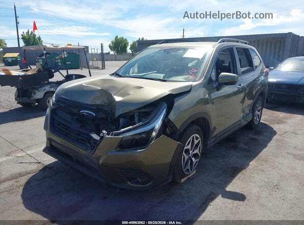 JF2SKAEC4NH416705 2022 SUBARU FORESTER Green Вид спереду