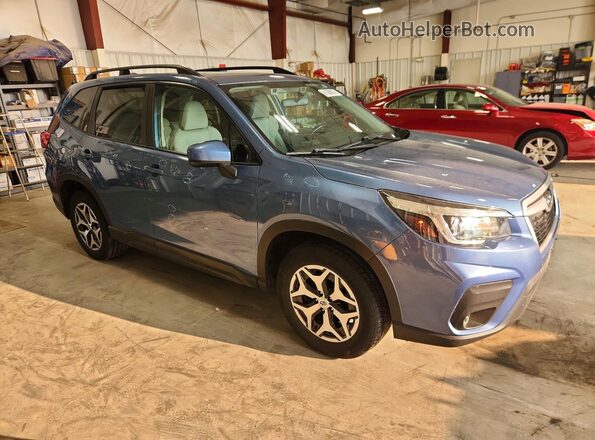 JF2SKAEC8KH545901 2019 SUBARU FORESTER Синий Передняя правая четверть