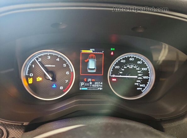 JF2SKAEC8KH545901 2019 SUBARU FORESTER Синий Вид щитка приборов