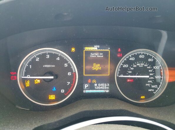 JF2SKAECXKH461739 2019 SUBARU FORESTER Gray ხელსაწყოთა პანელის ხედი
