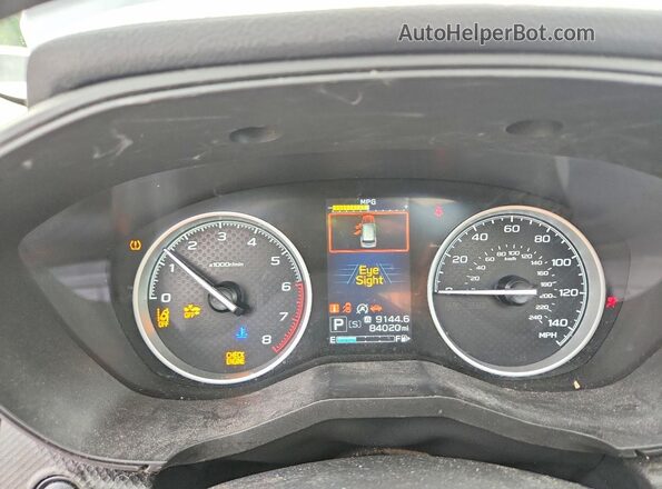 JF2SKAFC0MH447303 2021 SUBARU FORESTER Gray Vista del cuadro de instrumentos