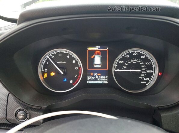 JF2SKAFC3MH486760 2021 SUBARU FORESTER White Instrument cluster view