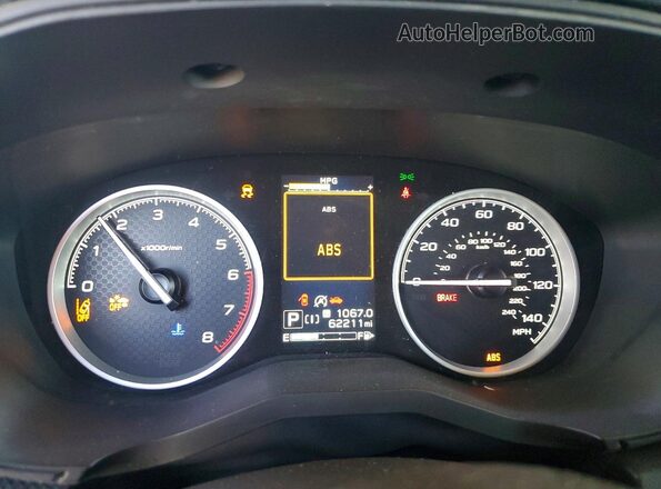 JF2SKAFC5MH404575 2021 SUBARU FORESTER Green Vista del cuadro de instrumentos