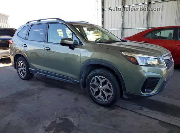 JF2SKAFC5MH404575 2021 SUBARU FORESTER Green Delantero derecho