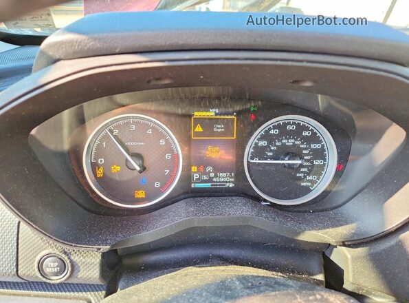 JF2SKAGC0KH425376 2019 SUBARU FORESTER Красный Вид щитка приборов