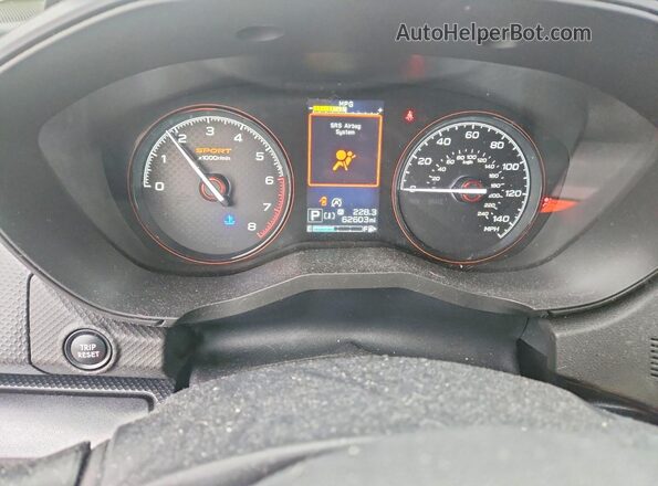 JF2SKAGC0NH419954 2022 SUBARU FORESTER Gray Widok zestawu wskaźników