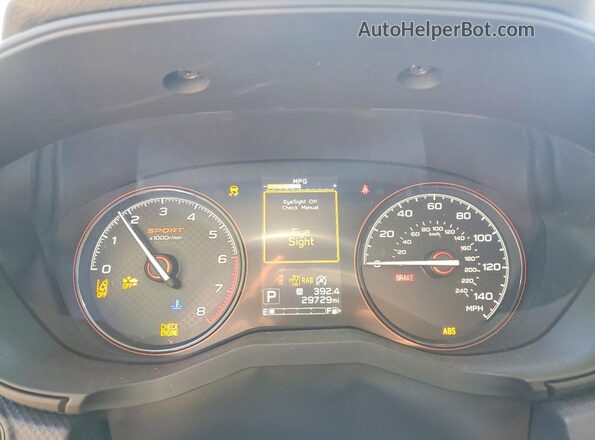 JF2SKAGC1RH459143 2024 SUBARU FORESTER Blue ხელსაწყოთა პანელის ხედი