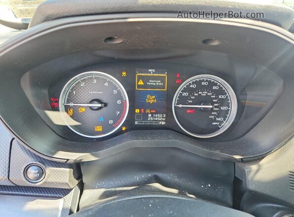 JF2SKAGC4KH413201 2019 SUBARU FORESTER Black Widok zestawu wskaźników