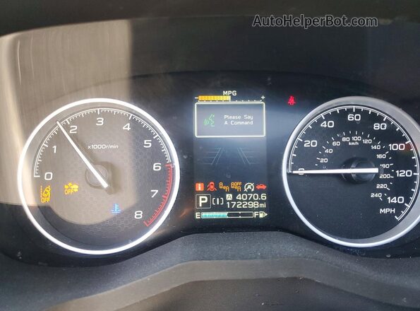 JF2SKAGC4KH456162 2019 SUBARU FORESTER Серый Вид щитка приборов