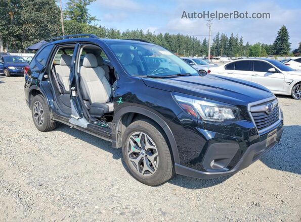 JF2SKAGC4KH566239 2019 SUBARU FORESTER Черный Передняя правая четверть