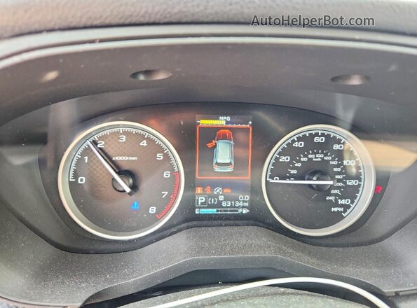 JF2SKAGC7KH462859 2019 SUBARU FORESTER Blue Instrument cluster view
