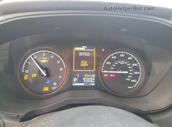 JF2SKAJC1RH521245 2024 SUBARU FORESTER Blue Widok zestawu wskaźników