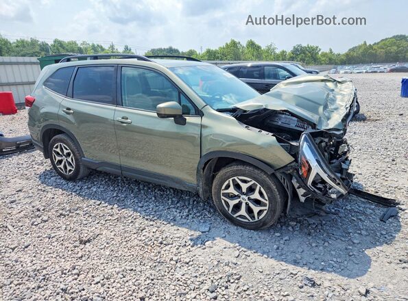 JF2SKAJC2MH588865 2021 SUBARU FORESTER Green Przód prawy