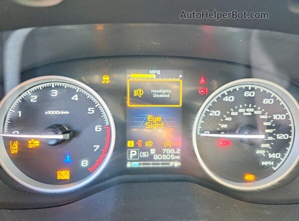 JF2SKAJC2MH592415 2021 SUBARU FORESTER Silver Widok zestawu wskaźników