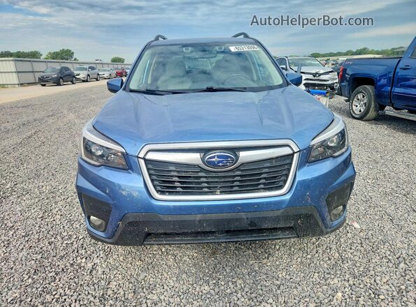 JF2SKAJC3MH491206 2021 SUBARU FORESTER Синий Вид спереди