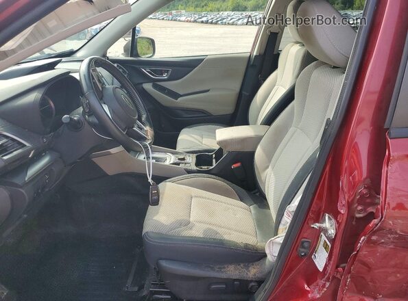 JF2SKAJC4LH568440 2020 SUBARU FORESTER Maroon წინა სალონის ხედი