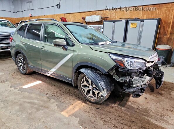 JF2SKAJC5LH529520 2020 SUBARU FORESTER Green Delantero derecho