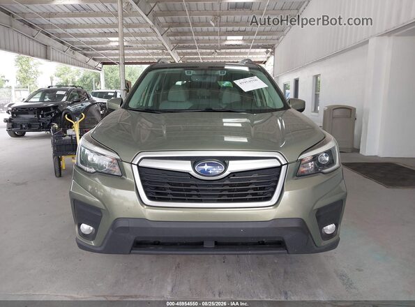 JF2SKAJC5MH453945 2021 SUBARU FORESTER Green უკანა სალონის ხედი