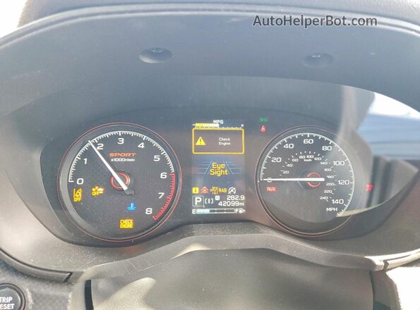 JF2SKAJC5NH485487 2022 SUBARU FORESTER Blue Vista del cuadro de instrumentos