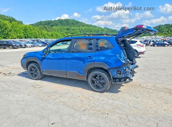 JF2SKAJC6RH527395 2024 SUBARU FORESTER Синий Задняя левая четверть