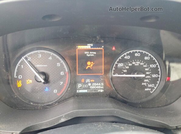 JF2SKAJC7KH438229 2019 SUBARU FORESTER Gray Instrument cluster view