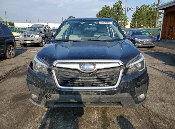 JF2SKAJC7MH455423 2021 SUBARU FORESTER Black Вид спереду