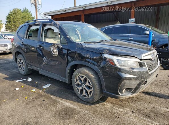 JF2SKAJC7MH455423 2021 SUBARU FORESTER Black Передня права чверть
