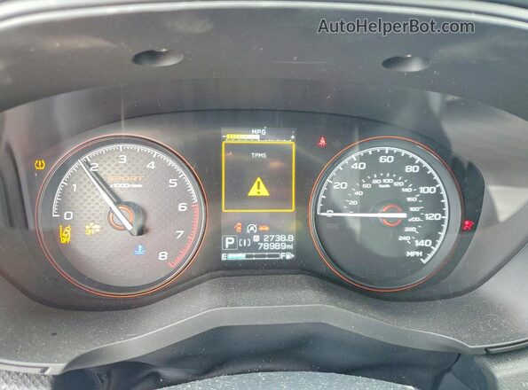 JF2SKAJC8KH537707 2019 SUBARU FORESTER Black ხელსაწყოთა პანელის ხედი