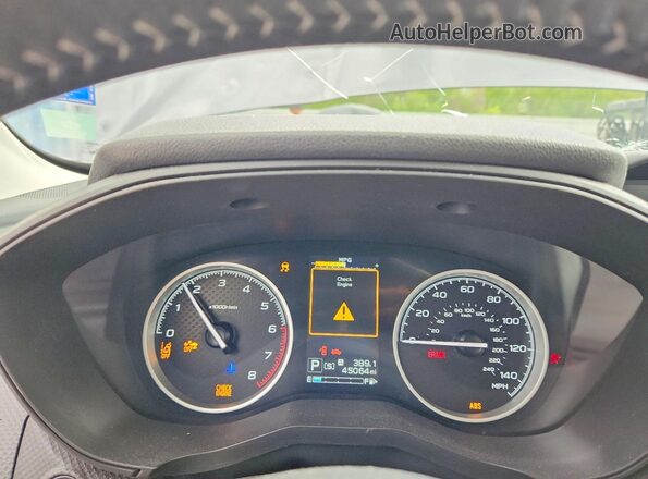 JF2SKAJCXLH593679 2020 SUBARU FORESTER Gray Instrument cluster view