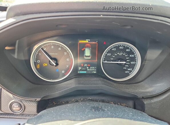 JF2SKAJCXMH562661 2021 SUBARU FORESTER Red Vista del cuadro de instrumentos