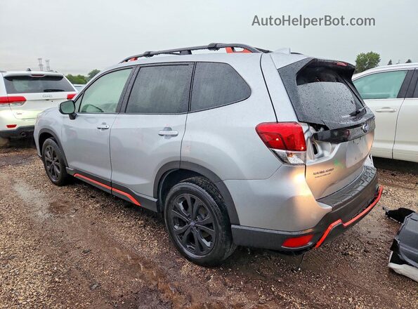 JF2SKAKC3KH430840 2019 SUBARU FORESTER Silver Задня ліва чверть