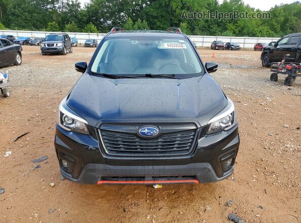 JF2SKAKC6KH583003 2019 SUBARU FORESTER Black Widok z przodu