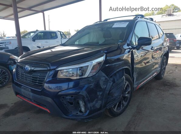 JF2SKALC0MH447225 2021 SUBARU FORESTER Navy Przód lewy