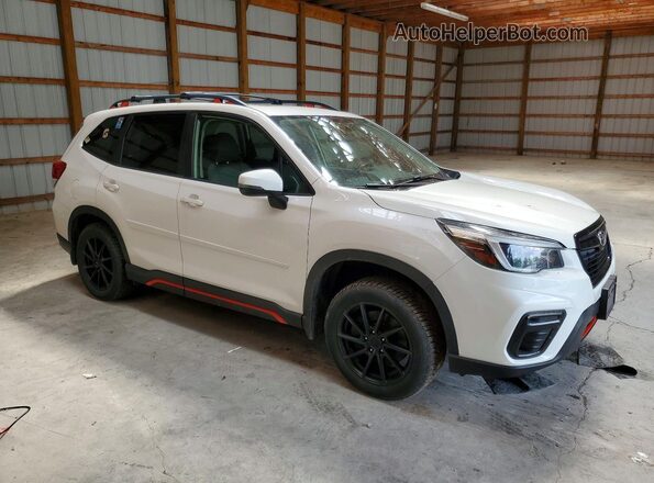 JF2SKALC1MH459223 2021 SUBARU FORESTER White Передня права чверть