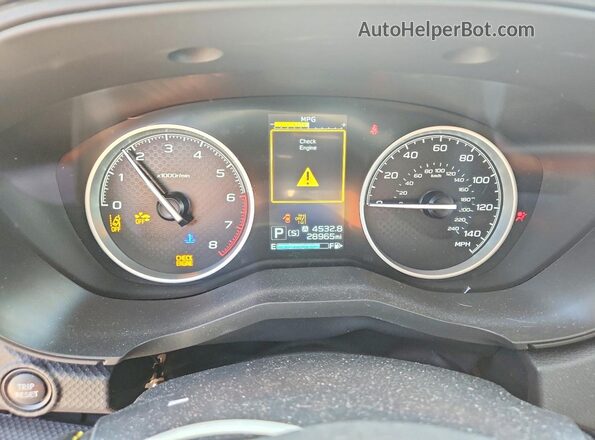 JF2SKALC5RH466182 2024 SUBARU FORESTER Silver Вид щитка приладів