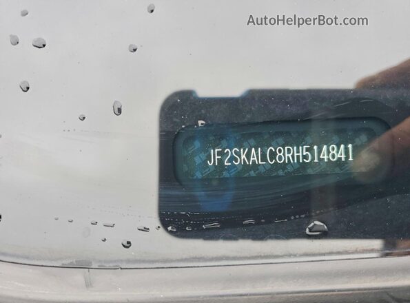 JF2SKALC8RH514841 2024 SUBARU FORESTER Gray VIN კოდის სტიკერის ხედი