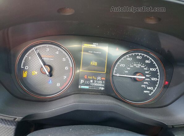 JF2SKAMC0LH588924 2020 SUBARU FORESTER Gray Widok zestawu wskaźników