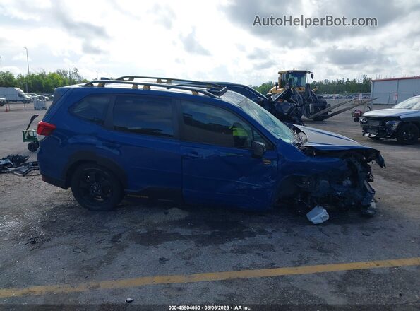 JF2SKAMC5NH484318 2022 SUBARU FORESTER Blue უკანა სალონის ხედი
